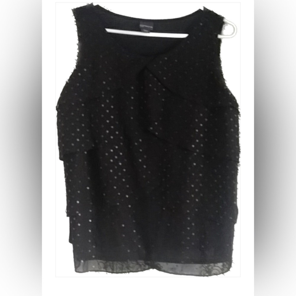 🛑LAST CHANCE🛑COVINGTON Chiffon Ruffled Tank